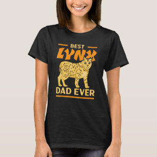 T-shirt Meilleur Papa Lynx Homme Ever Gardien de Zoo Anima