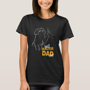 T-shirt Meilleur Papa Maltais de Tous les Temps Cadeau Pap