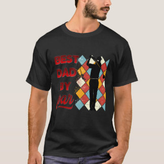 T-shirt Meilleur Papa Par Fête des pères Golfer Daddy Vint