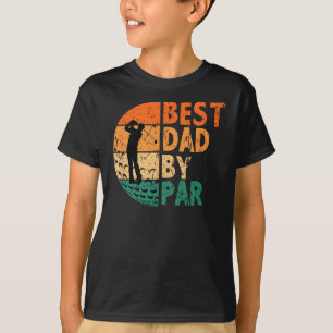 T-shirt Meilleur Papa Par Golf Drôle Golfeur