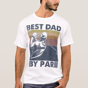 T-shirt Meilleur Papa Par Golfer Golf Disc Golf Club Swing