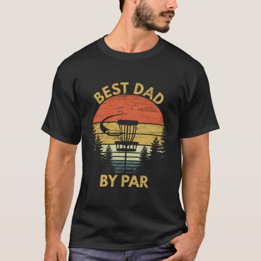 T-shirt Meilleur Papa Par Par Disque Golf Fête des pères (Devant)