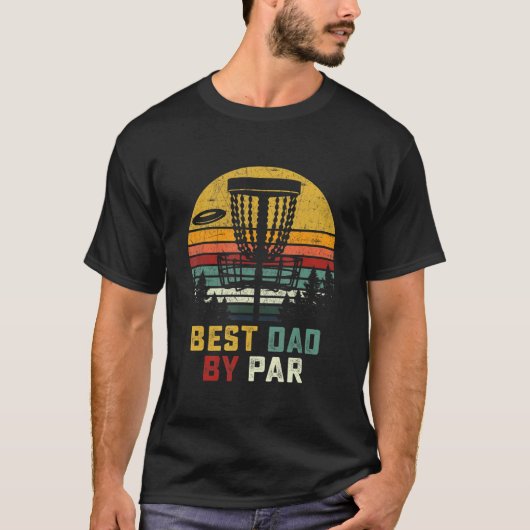 T-shirt Meilleur Papa Par Par Disque Golf Homme (Devant)