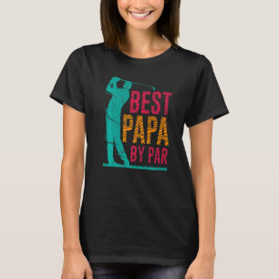 T-shirt Meilleur Papa Par Par Golfer Père Golfer