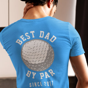 T-shirt Meilleur Papa Par Par Golfing Papa Anniversaire An