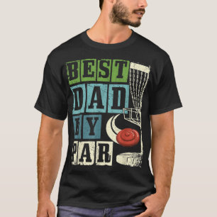 T-shirt Meilleur Papa Par Par Parc Funny Disque Golf Lecte