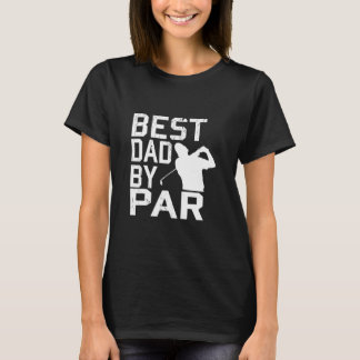 T-shirt Meilleur Papa Par Par Vintage Pro Golfer Fête des