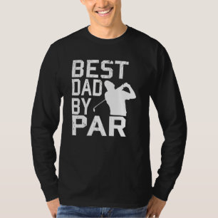 T-shirt Meilleur Papa Par Par Vintage Pro Golfer Fête des 