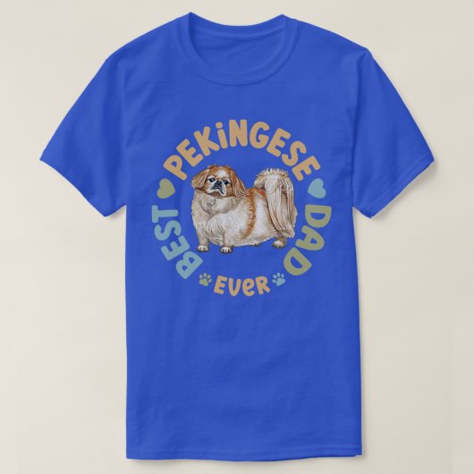 T-shirt Meilleur Papa Pekingese jamais (Design devant)