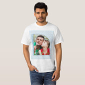 T-shirt Meilleur papa photo demi-arc (Devant entier)