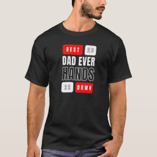 T-shirt Meilleur Papa Pose Les Enfants Artisanat Fête des