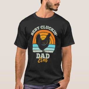T-shirt Meilleur papa poulet qui claque Papa poulet de pun