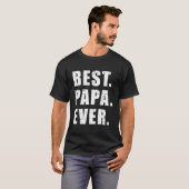 T-shirt Meilleur Papa Pour Grand-Père (Devant entier)