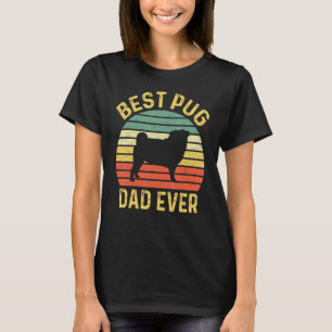 T-shirt Meilleur papa Pug drôle de propriétaire de chien P