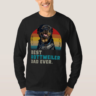 T-shirt Meilleur papa Rottweiler 45