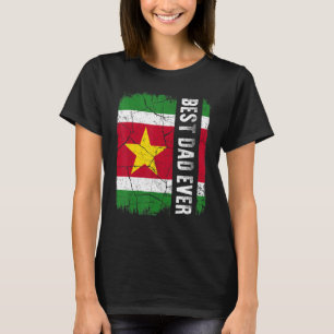 T-shirt Meilleur papa surinamais Jamais Surinam Da du Père