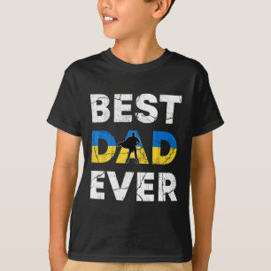 T-shirt Meilleur papa ukrainien Ukraine Papa Fête des père