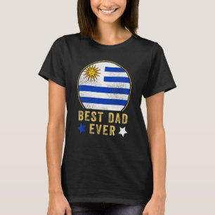 T-shirt Meilleur Papa Uruguayen Du Pays Urugua Pour Hommes