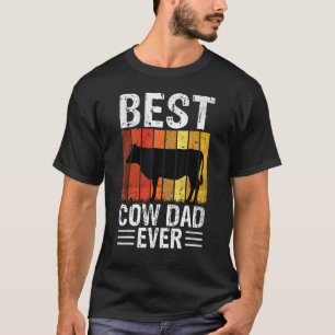 T-shirt Meilleur papa vache jamais Ferme de vaches Ferme R