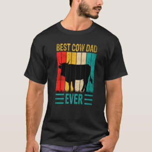 T-shirt Meilleur papa vache jamais Ferme de vaches Ferme R