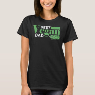 T-shirt Meilleur Papa Végétalien Régime Végétal Laisse Mo