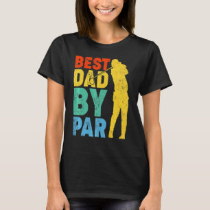 T-shirt Meilleur papa vintage Par Par Golf Papa Golfer Pèr