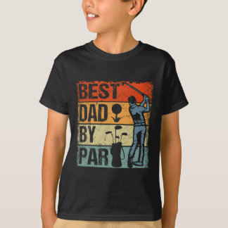T-shirt Meilleur Papa Vintage Rétro Par Papa Fête des Père
