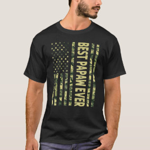 T-shirt Meilleur Papaw jamais nous Drapeau Américain Grand
