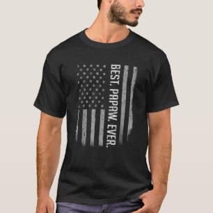 T-shirt Meilleur Papaw jamais nous drapeau américain pour