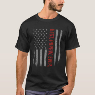 T-shirt Meilleur Papaw Jamais US American Flag Shirt Don P