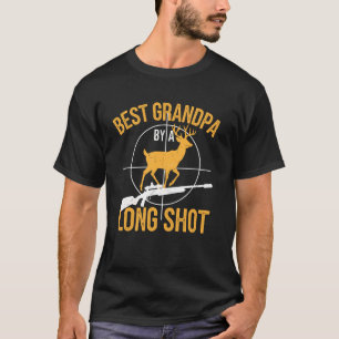T-shirt Meilleur Papi Papa Cerf Buck Chasseur Grand-Père D