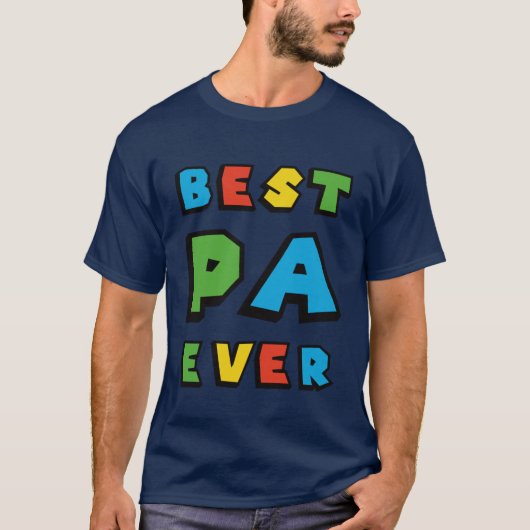 T-shirt Meilleur Papi vintage amis (Devant)