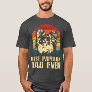 T-shirt Meilleur Papillon Chien Papa Joyeux Chien Daddy Pè