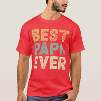 T-shirt Meilleur papy vintage classique pour petite-fille