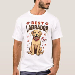 T-shirt Meilleur parent Labrador de tous les temps Vintage