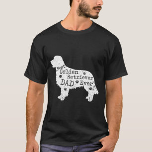 T-shirt Meilleur Parrain D'Or Papa Chien Jamais