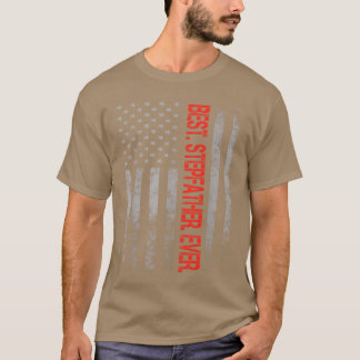 T-shirt Meilleur Parrain jamais drapeau américain Camo Pèr