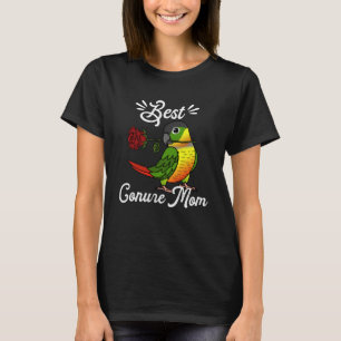 T-shirt Meilleur Parrot Maman I Jaune aux côtés Vert Jaune