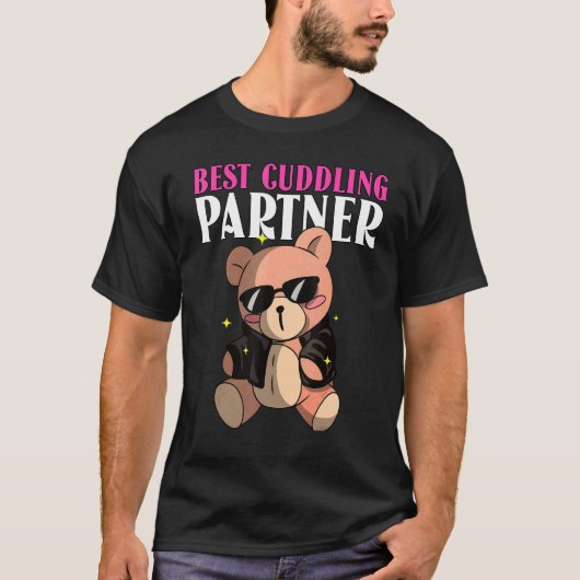 T-shirt Meilleur partenaire de bouddling de Cute Bear (Devant)