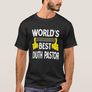 T-shirt Meilleur Pasteur de Jeunesse du monde Titre d'empl