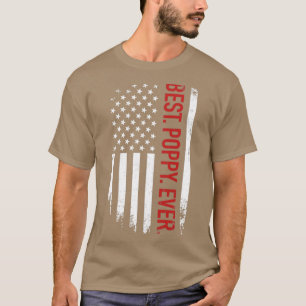 T-shirt Meilleur pavot jamais us drapeau américain vintage