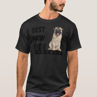 T-shirt Meilleur Paw Jamais Carlin Papa Fête des pères Chi