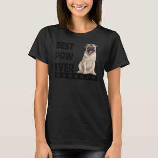 T-shirt Meilleur Paw Jamais Carlin Papa Fête des pères Chi