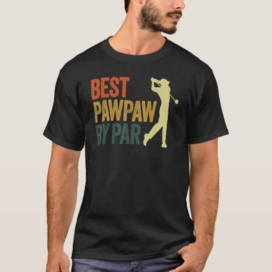 T-shirt Meilleur Pawpaw par Par Apparel Golf Papa's Père (Devant)