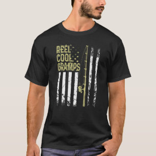 T-shirt Meilleur Pêcheur Cool De Roue Gras Pour Papa