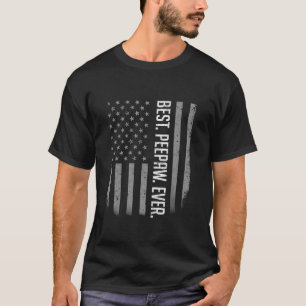 T-shirt Meilleur Peepaw jamais American Drapeau Cadeaux po
