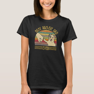 T-shirt Meilleur Père Aussie Jamais Retro Vintage Sunset