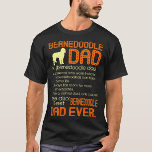 T-shirt Meilleur père Bernedoodle jamais pères Fête des