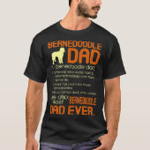T-shirt Meilleur père Bernedoodle jamais pères Fête des pè (Devant)