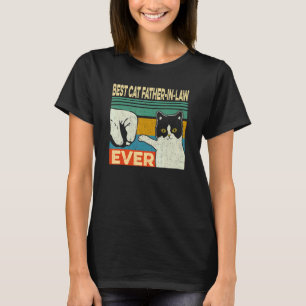 T-shirt Meilleur père de chat de la belle-famille pour hom